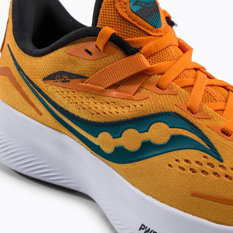 Scarpe da corsa da uomo Saucony Ride 15 oro/palma 8