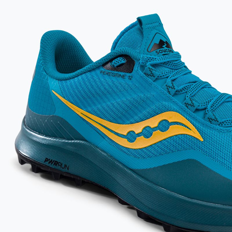Scarpe da corsa Saucony Peregrine 12 oceano/nero da uomo 8