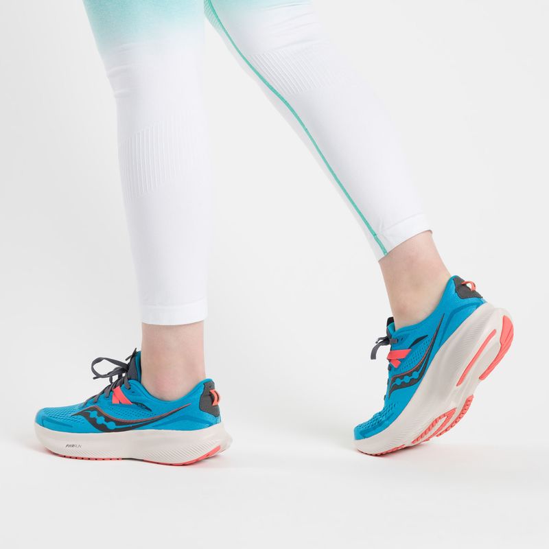 Scarpe da corsa da donna Saucony Ride 15 ocean/shadow 3