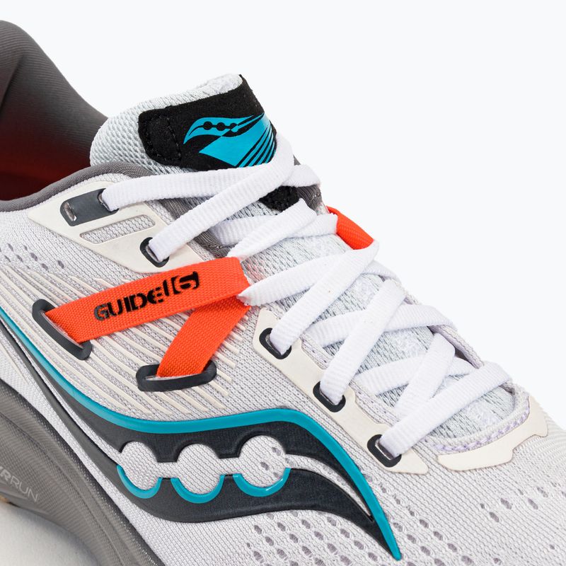 Scarpe da corsa Saucony Guide 16 bianco/grigio da uomo 8