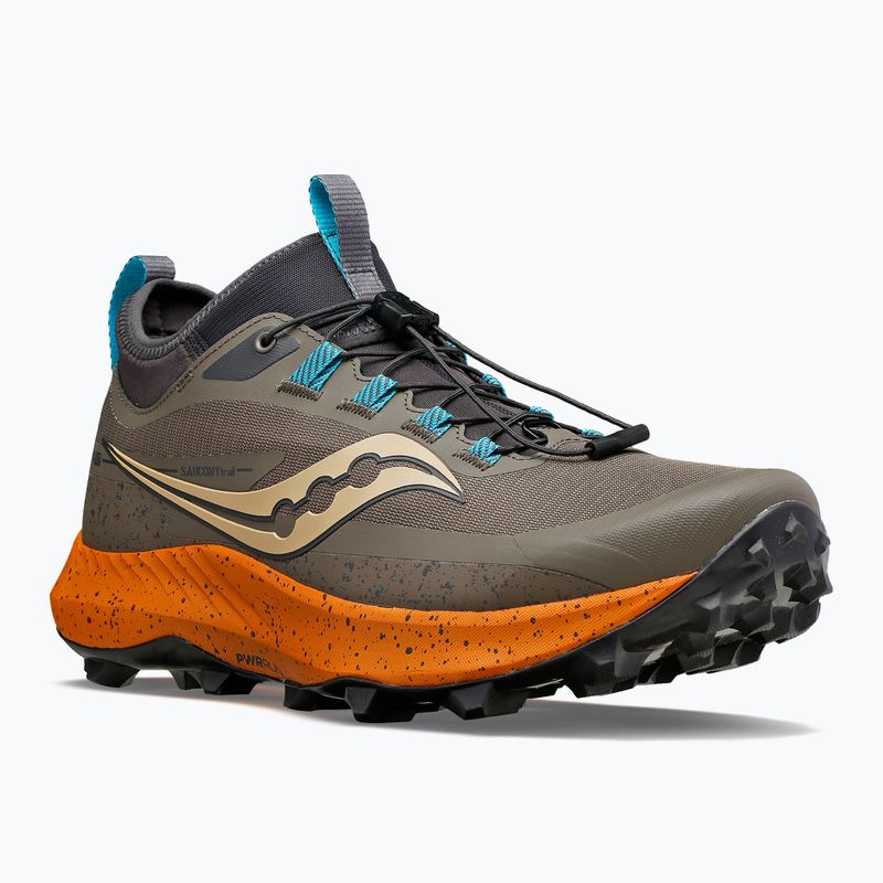 Scarpe da corsa da uomo Saucony Peregrine 13 St umber/basalt 11