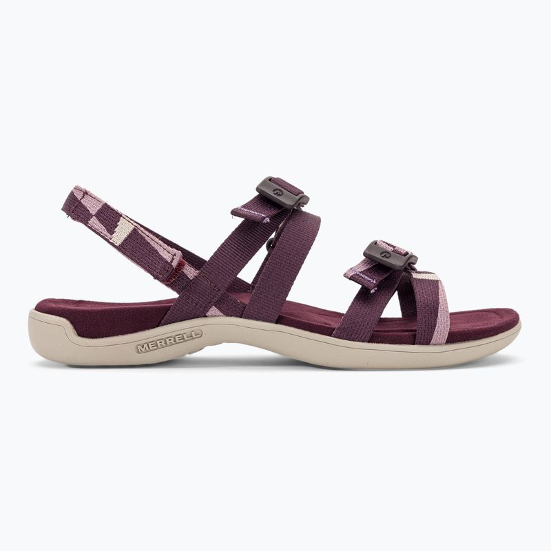 Sandali Merrell District 3 Backstrap Web da donna, bordeaux 2