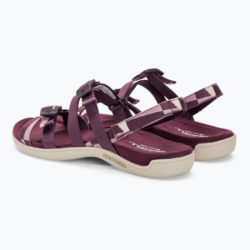 Sandali Merrell District 3 Backstrap Web da donna, bordeaux 3
