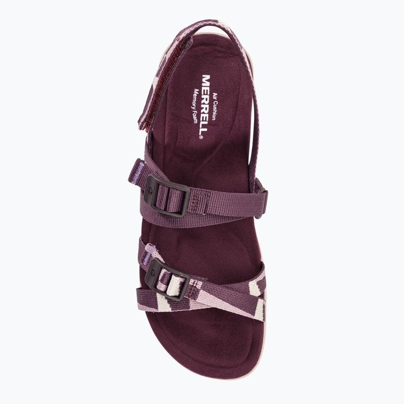 Sandali Merrell District 3 Backstrap Web da donna, bordeaux 6