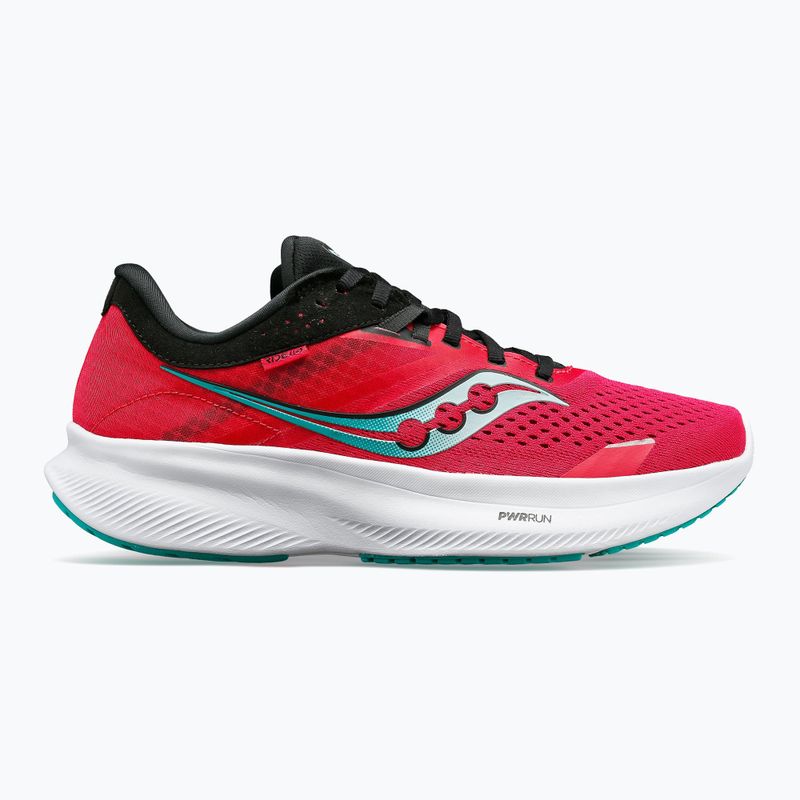 Scarpe da corsa da donna Saucony Ride 16 rosa/nero 12