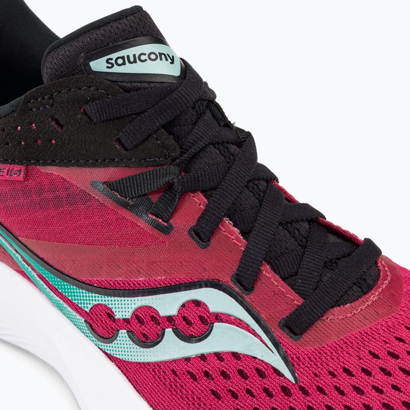 Scarpe da corsa da donna Saucony Ride 16 rosa/nero 8