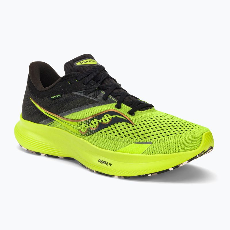 Scarpe da corsa Saucony Ride 16 da uomo, citron/nero