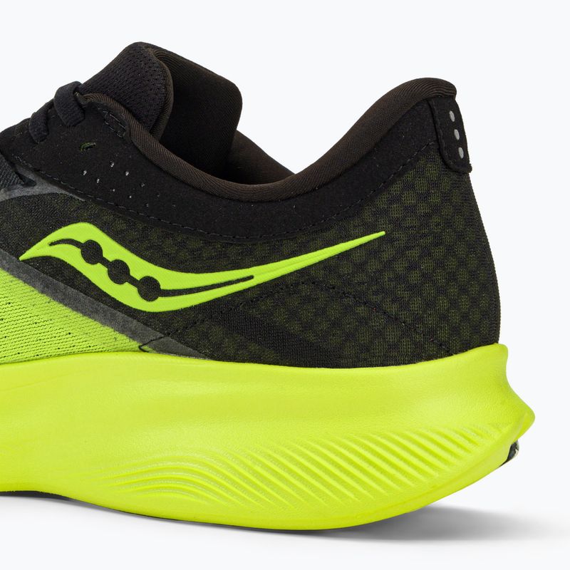 Scarpe da corsa Saucony Ride 16 da uomo, citron/nero 10