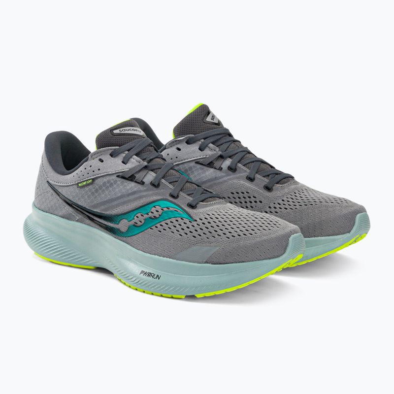 Scarpe da corsa Saucony Ride 16 fossile/palma da uomo 4