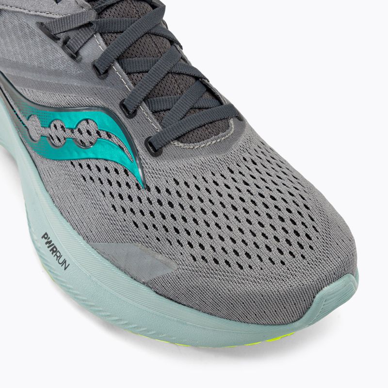 Scarpe da corsa Saucony Ride 16 fossile/palma da uomo 7