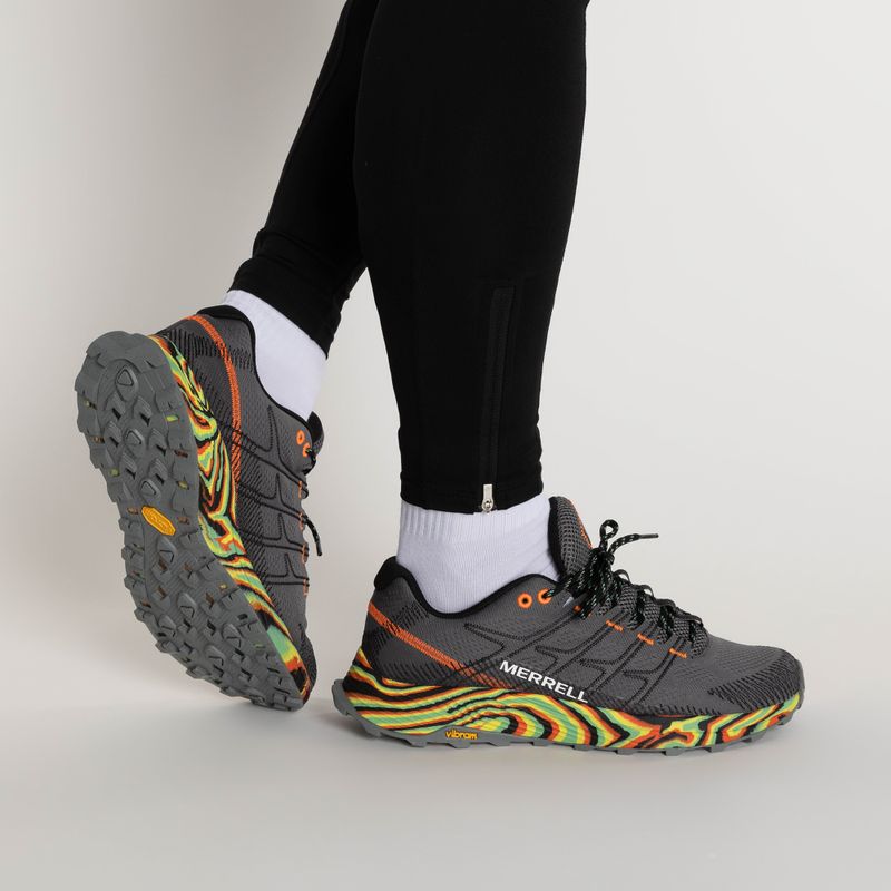 Scarpe da corsa Merrell Fly Moab Flight rock/arancione da uomo 2