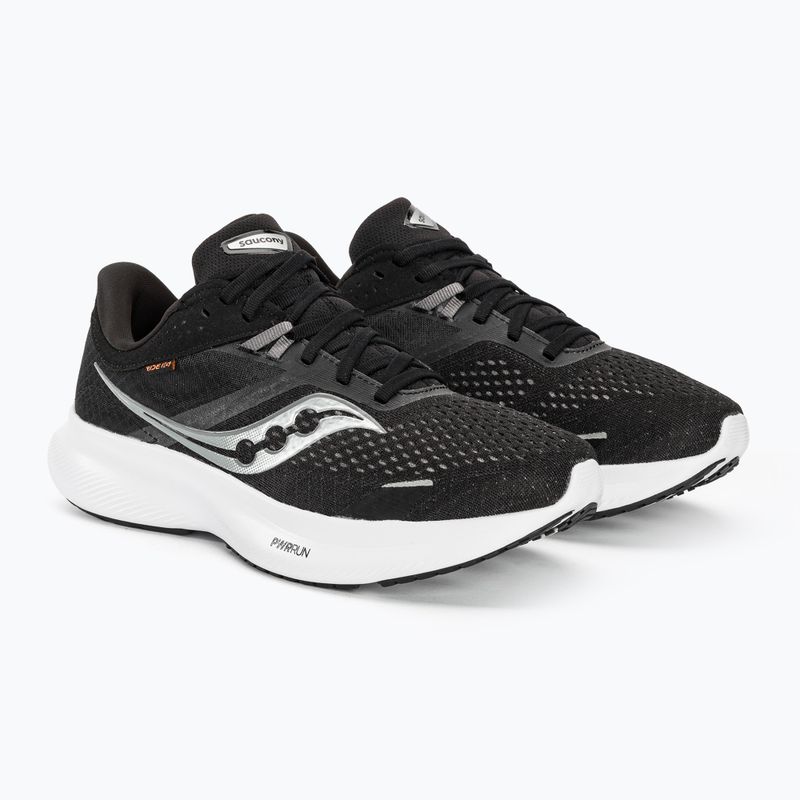 Scarpe da corsa da uomo Saucony Ride 16 nero/bianco 4