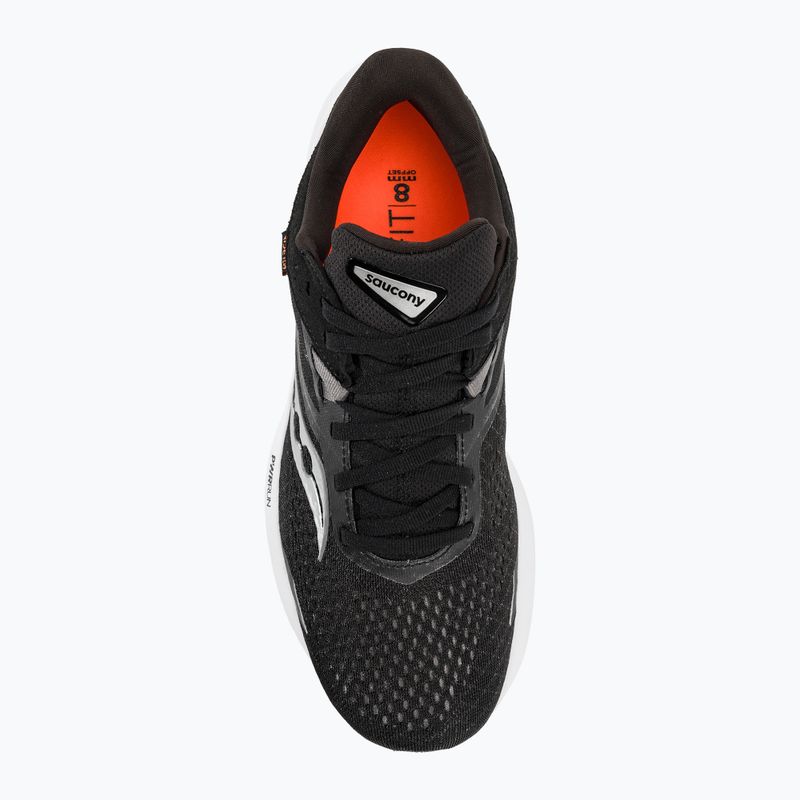 Scarpe da corsa da uomo Saucony Ride 16 nero/bianco 6
