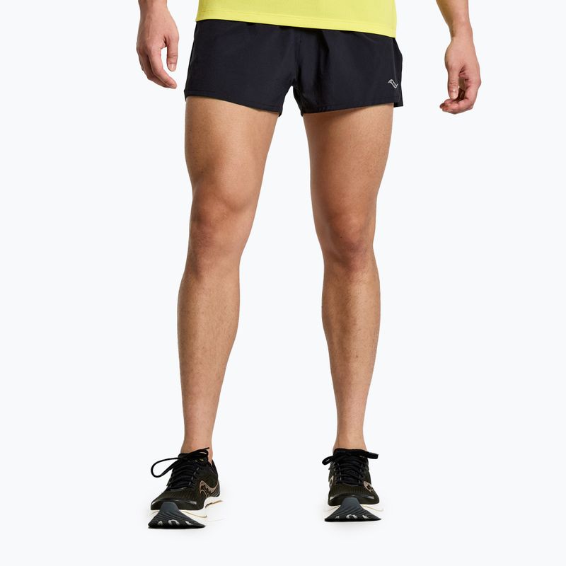 Pantaloncini da corsa Saucony Outpace 2.5" Split Uomo nero