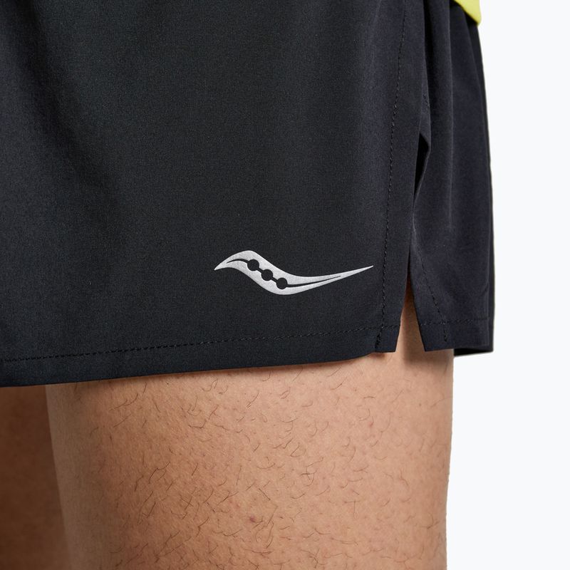 Pantaloncini da corsa Saucony Outpace 2.5" Split Uomo nero 3