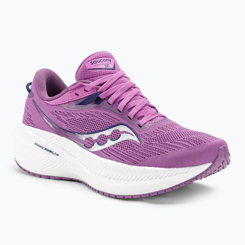 Scarpe da corsa da donna Saucony Triumph 21 uva/indaco