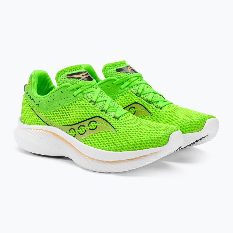 Scarpe da corsa Saucony Kinvara 14 slime/gold da uomo 5