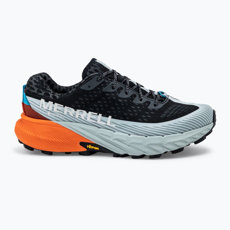 Merrell Agility Peak 5 Gtx nero / mandarino scarpe da corsa da uomo 2