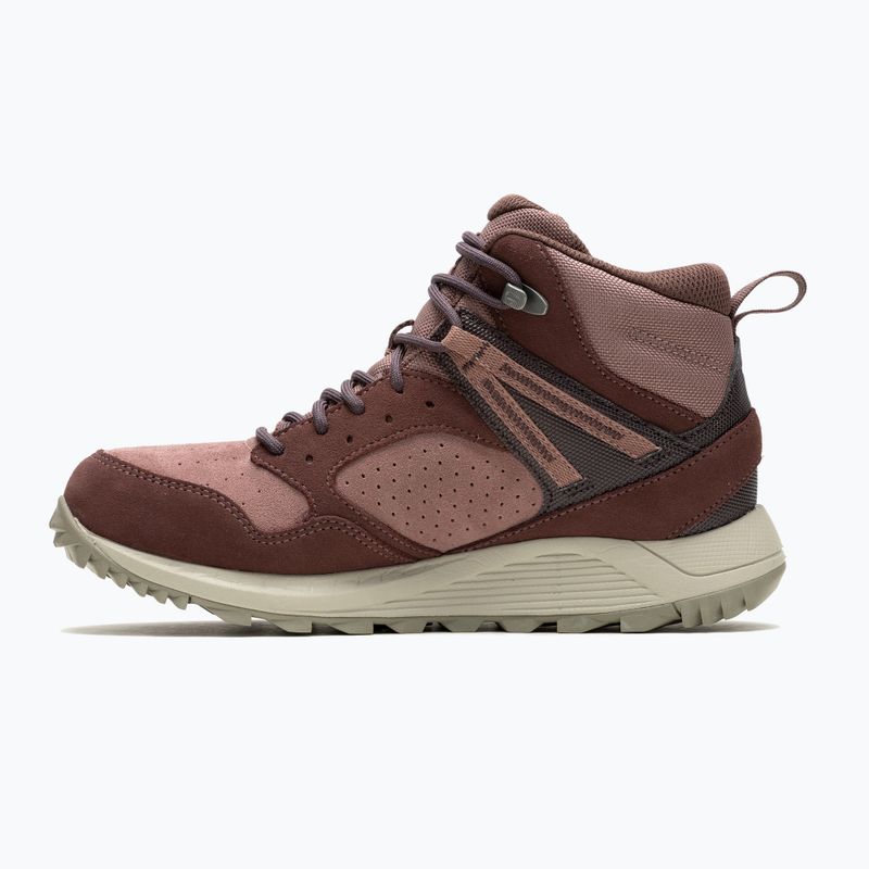 Scarpe da trekking da donna Merrell Wildwood Mid Ltr Wp marron/burlwood 8