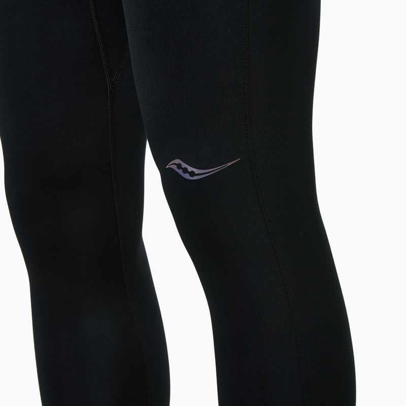 Leggings da corsa da uomo Saucony Fortify nero 3