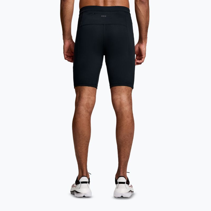 Pantaloncini da corsa Saucony Fortify foderati neri per uomo 2