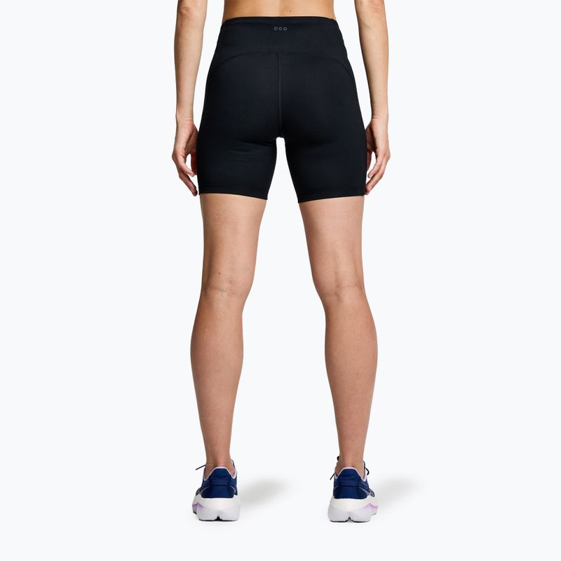 Pantaloncini da corsa da donna Saucony Fortify 6" nero 2