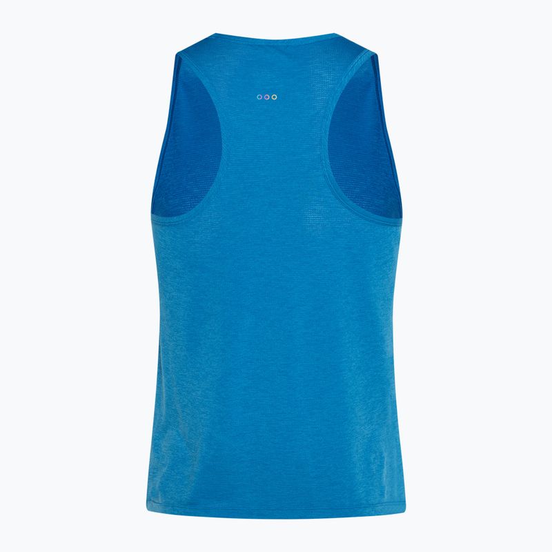 Canotta da running da uomo Saucony Stopwatch Singlet cobalto heather 2