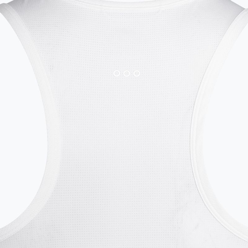 Canotta da corsa Saucony Stopwatch Singlet bianca da uomo 5