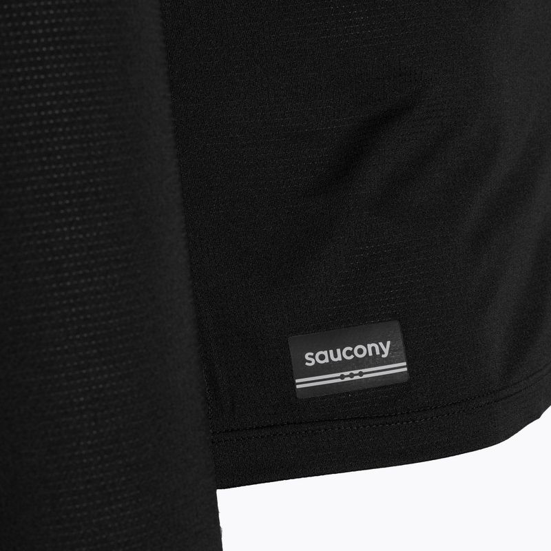 Saucony Stopwatch a manica lunga da uomo, nero 3