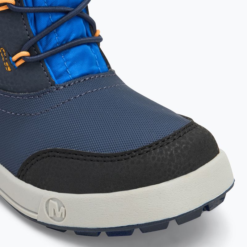 Merrell Snow Storm 3.0 Wtrpf blu/nero/arancio stivali da neve per bambini 7