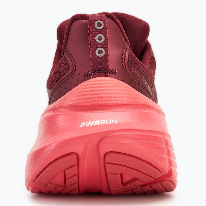 Saucony Guide 17 currant/cayenne, scarpe da corsa da donna 6