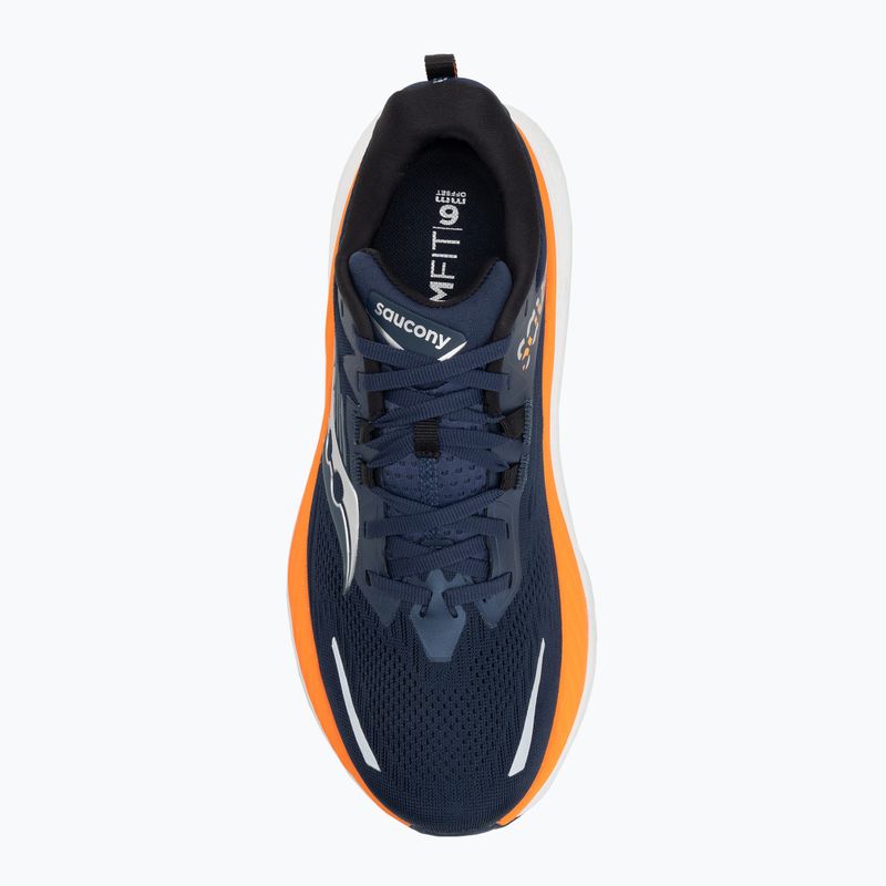 Scarpe da corsa da uomo Saucony Hurricane 24 navy/peel 5