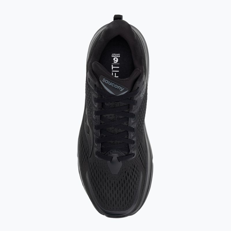 Scarpe da corsa da uomo Saucony Guide 17 nero/nero 5