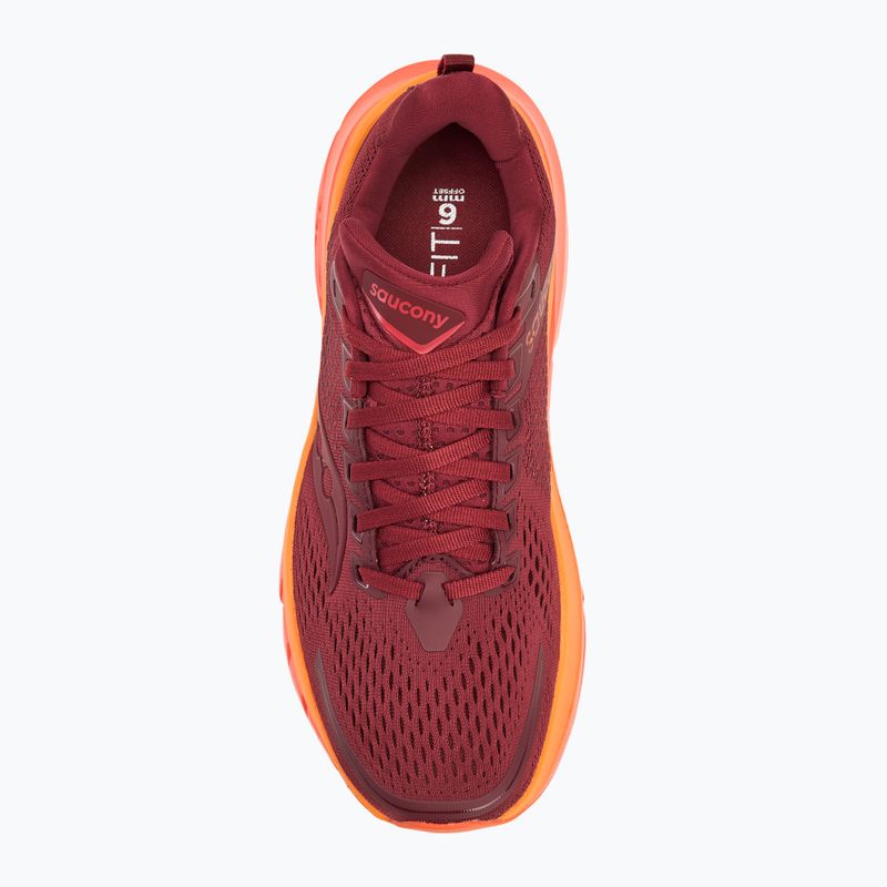 Scarpe da corsa Saucony Guide 17 da uomo, color ribes e pepe 5