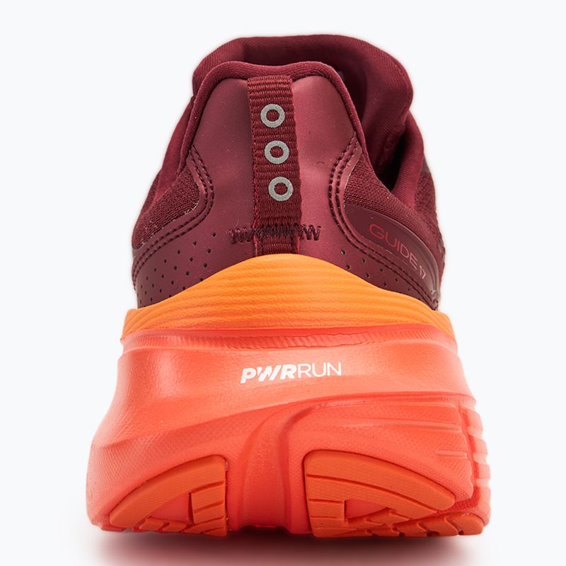 Scarpe da corsa Saucony Guide 17 da uomo, color ribes e pepe 6