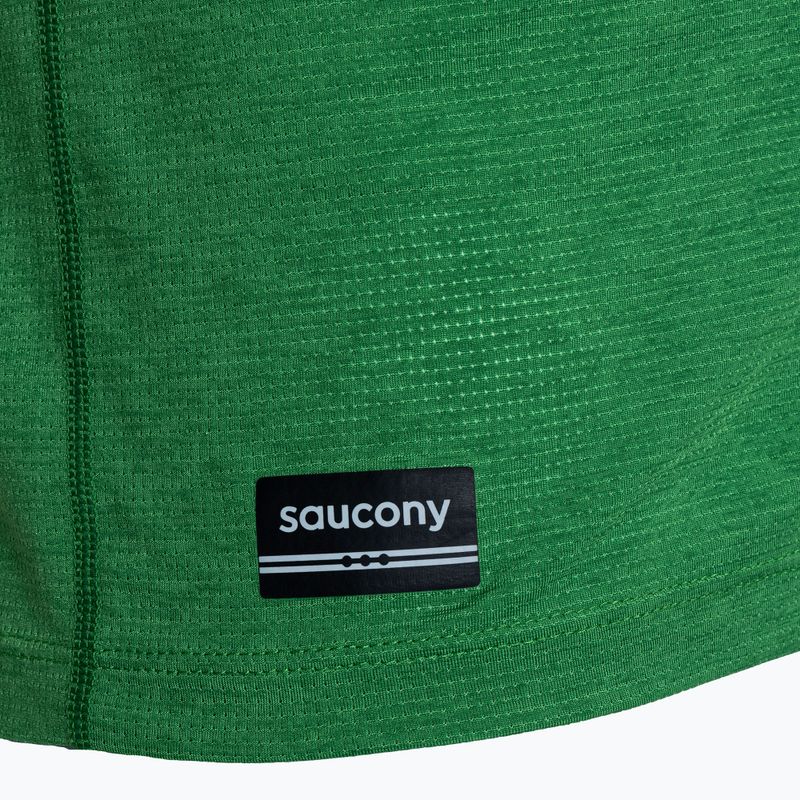 Saucony Stopwatch Uomo manica lunga da running in juniper heather 3