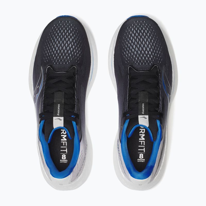 Scarpe da corsa da uomo Saucony Ride 18 nero / skydiver 4