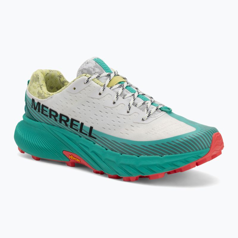 Scarpe da corsa Merrell Agility Peak 5 bianco/turchese da uomo