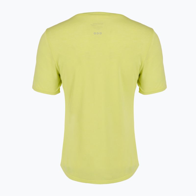 Maglietta da running Saucony Stopwatch SS sunny lime heather da donna 2