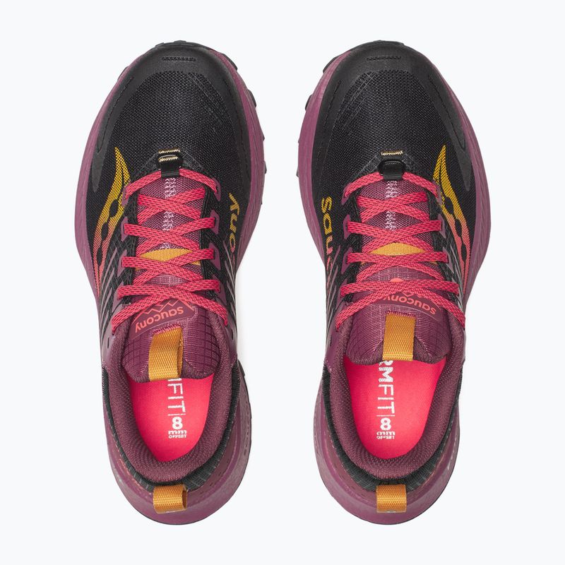 Scarpe da corsa da donna Saucony Ride Trail 2 nero/terra 12