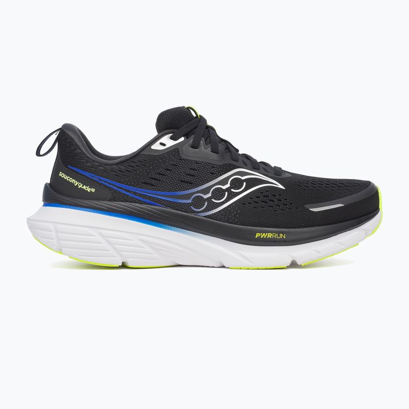 Scarpe da corsa da uomo Saucony Guide 18 nero/lapis 8