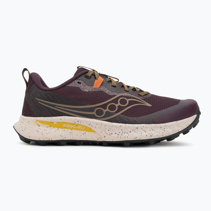 Scarpe da corsa da uomo Saucony Peregrine 15 wine/kodiak 2