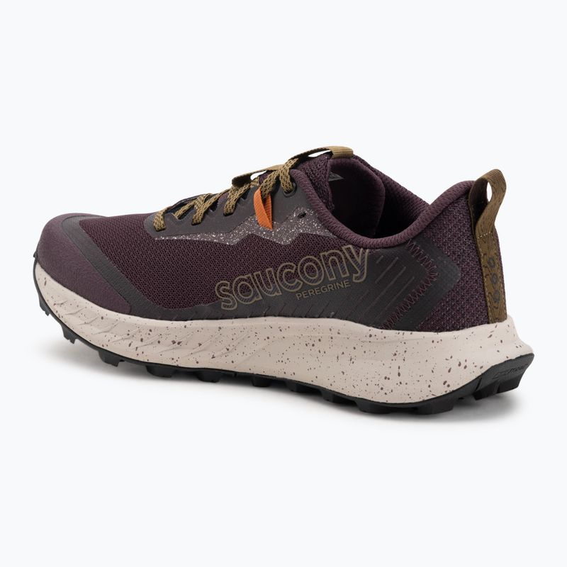 Scarpe da corsa da uomo Saucony Peregrine 15 wine/kodiak 3