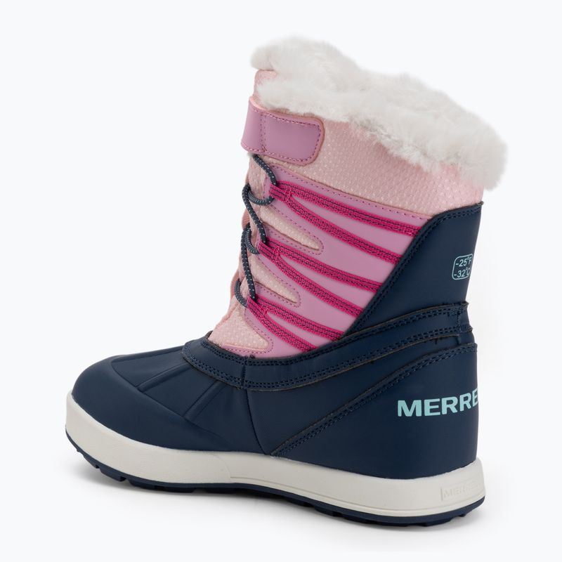 Doposci per bambini Merrell Snow Bank 5.0 WP navy/pink 3