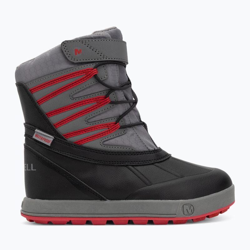 Stivali da neve per bambini Merrell Snow Bank 5.0 WP Black/Red 2