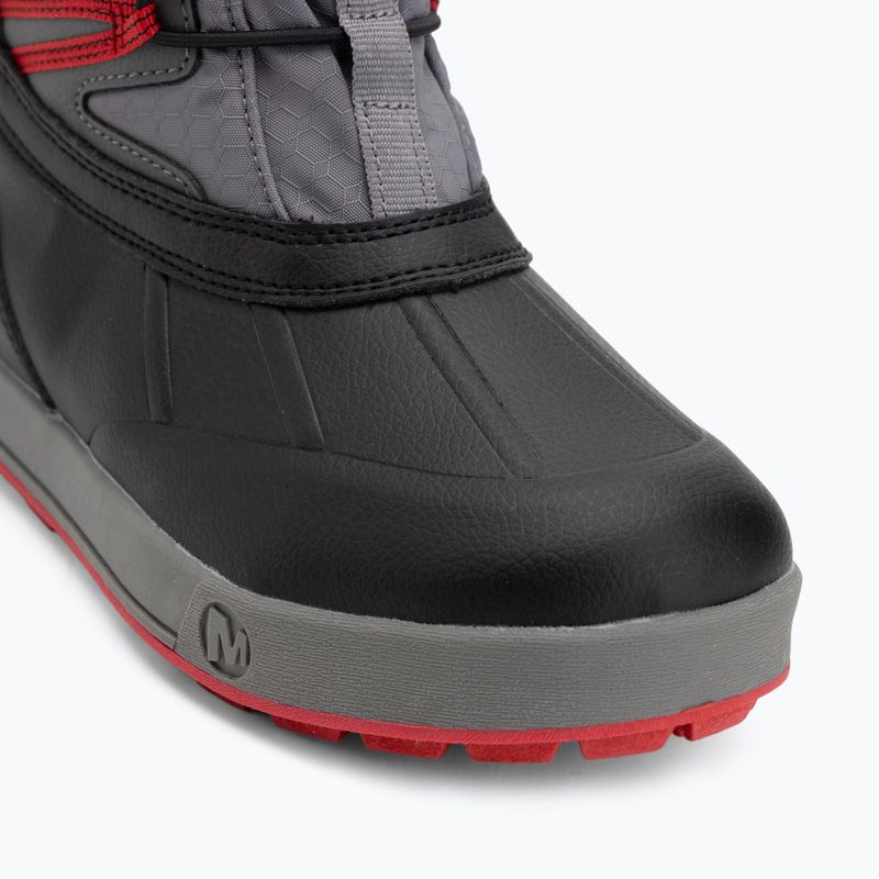 Stivali da neve per bambini Merrell Snow Bank 5.0 WP Black/Red 7