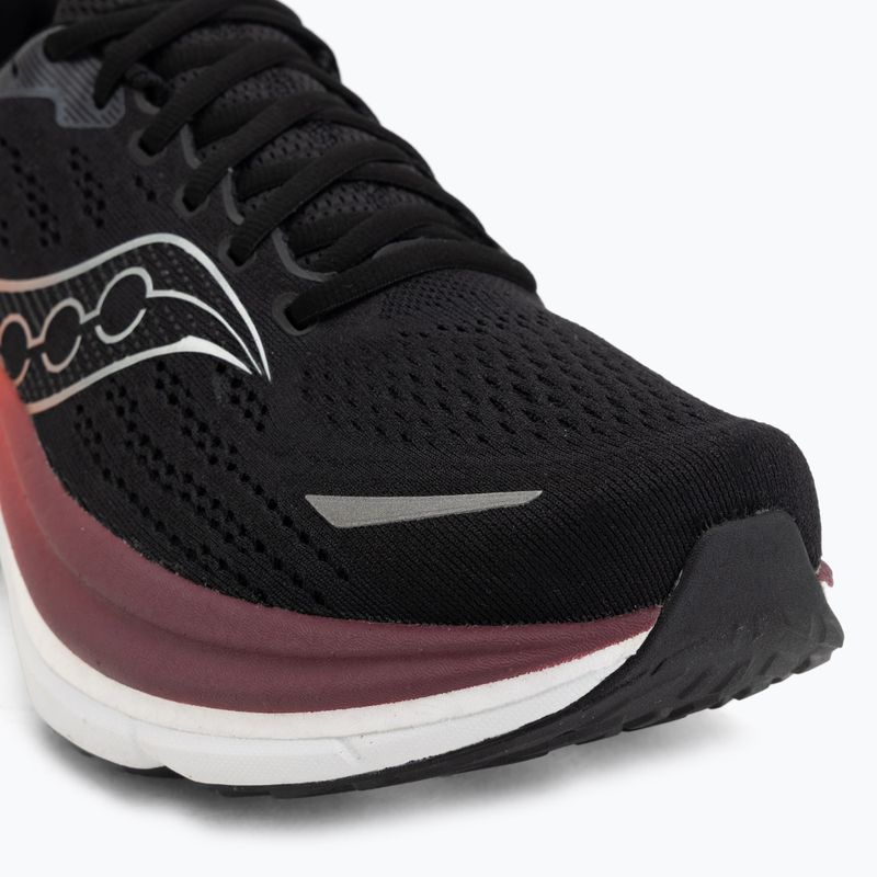 Scarpe running uomo Saucony Hurricane 25 black/crimson 7
