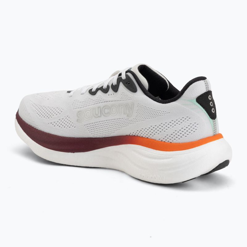 Scarpe da running uomo Saucony Ride 19 white/crimson 3