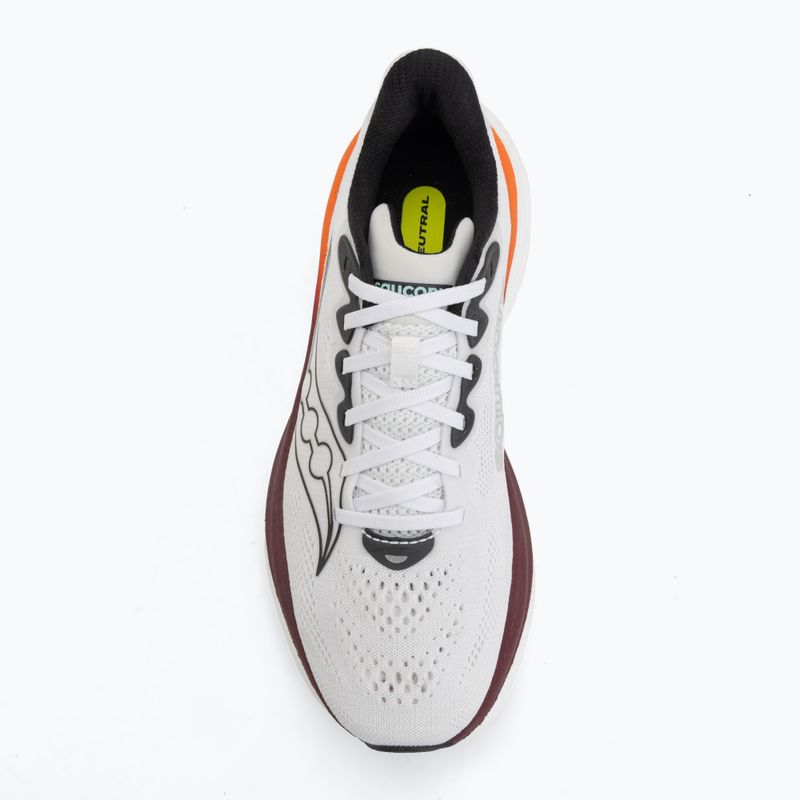Scarpe da running uomo Saucony Ride 19 white/crimson 5