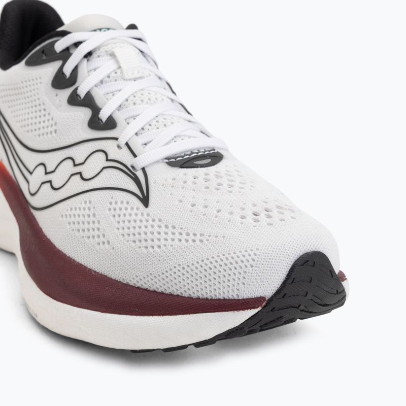 Scarpe da running uomo Saucony Ride 19 white/crimson 7